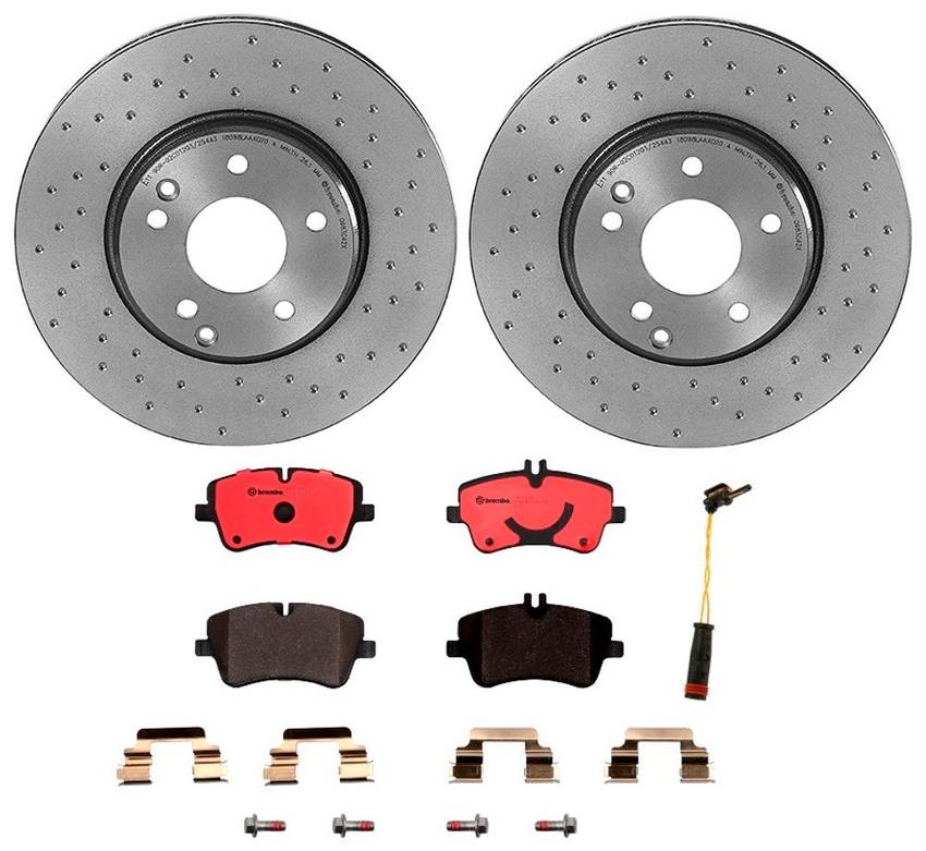 Brembo Brake Pads and Rotors Kit - Front (300mm) (Xtra) (Ceramic)